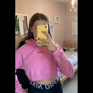 Levis pink cropped sweater